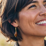Load image into Gallery viewer, Ross-Simons Italian Leopard-Print Murano Glass Drop Earrings in 18kt Gold Over Sterling
