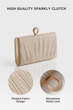 Load image into Gallery viewer, BABEYOND Clutch Purses for Women - Evening Bag Glitter Pleated Clutch for Bride Party Prom Wedding
